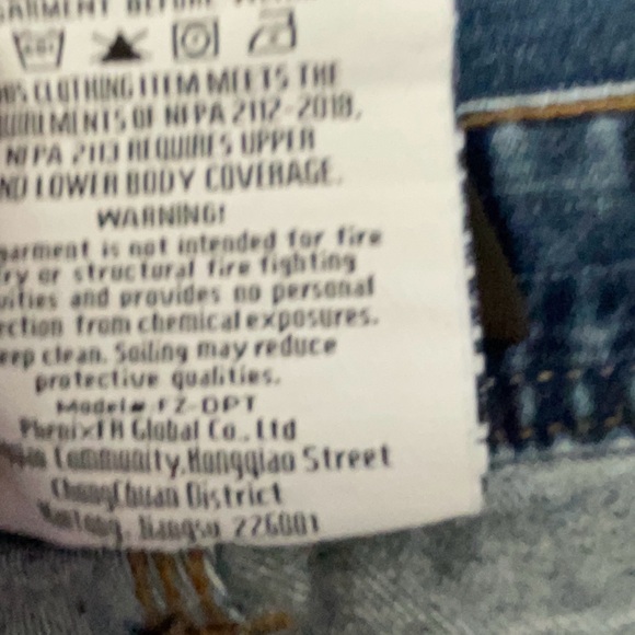 Wolverine Men's Cat 2 APTU 13 Flame Resistant Jeans 38X30 Blue Wash - Picture 8 of 9